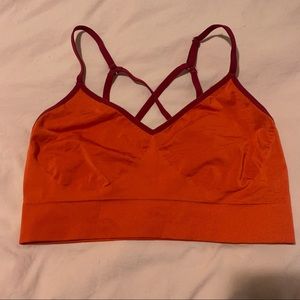 Nike magenta red sports bra
